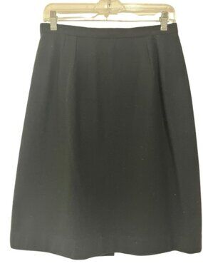 VINTAGE Jason Roberts Black Wool Skirt - EUC
